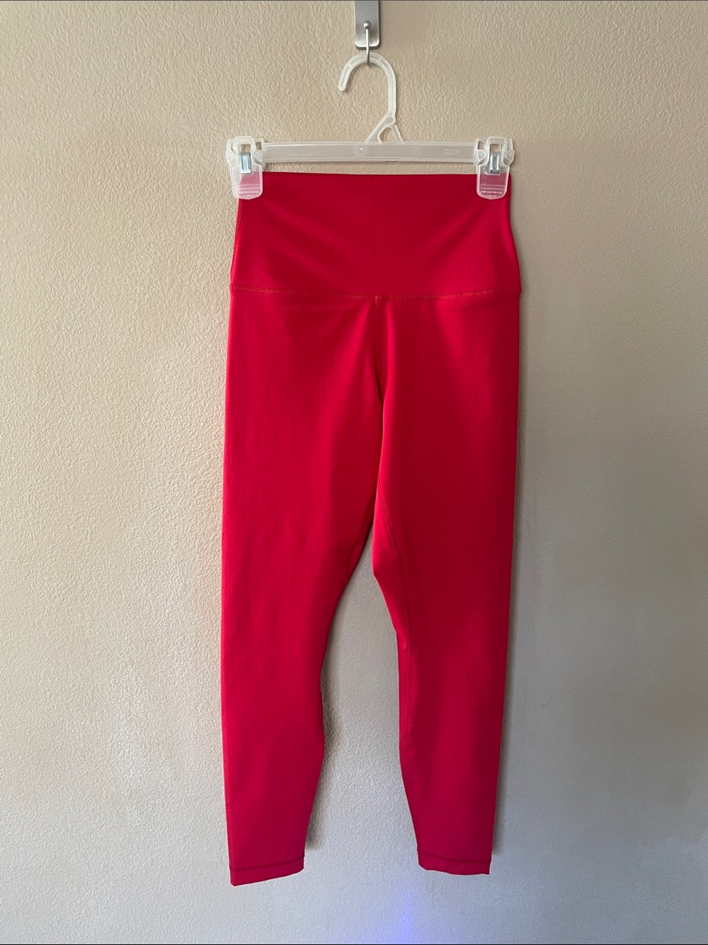 90 Degree By Reflex Bright Red High-Waist Leggings